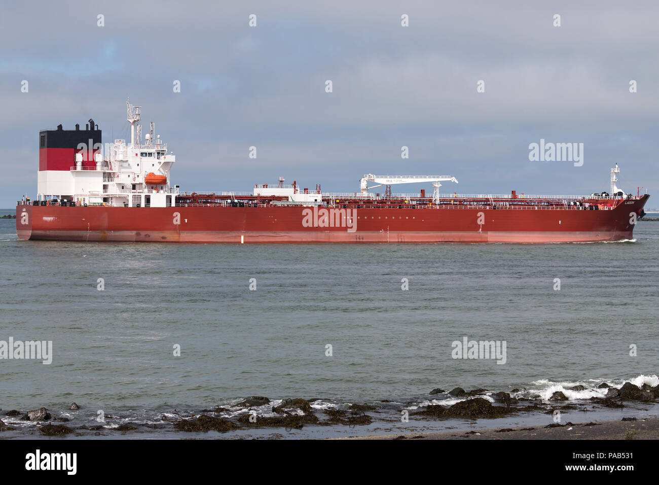 Produkt Tanker LADON Plejaden Shipping Agents eingehende Rotterdam Stockfoto