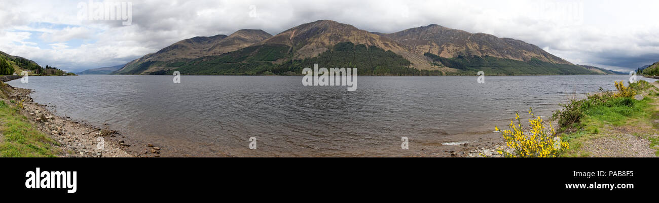 Ein Panoramablick auf die Fotografie der schottischen Highlands Stockfoto