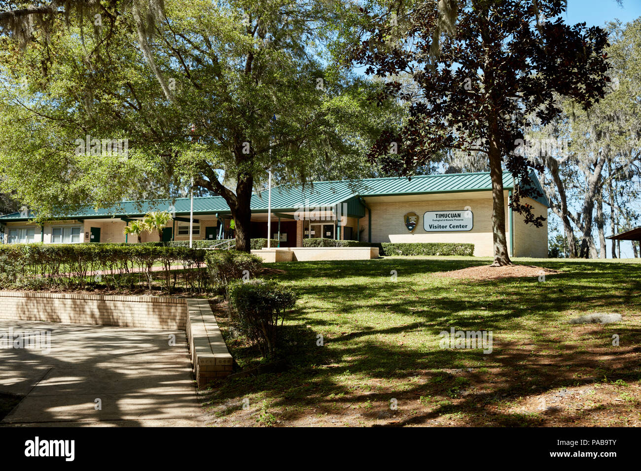 Das Besucherzentrum am Timucuan ökologischen und historischen Bewahren in Jacksonville, Florida Stockfoto