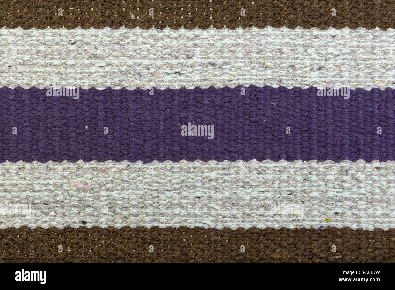 Сotton gewebte Wolldecke closeup Fragment Stockfoto
