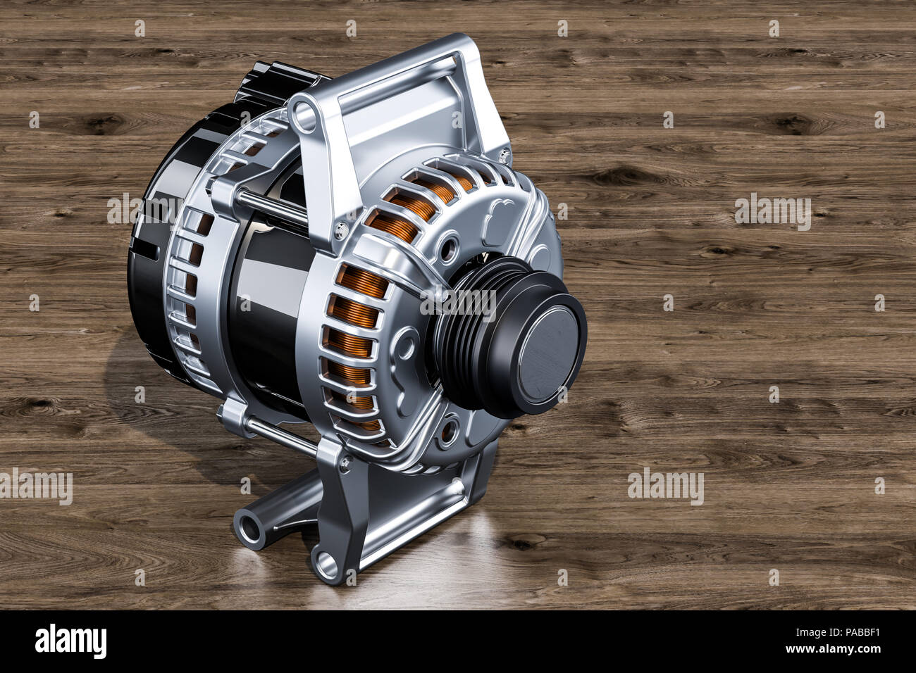 3D-Darstellung Eines Verbrennungsmotors. Motorteile, Kurbelwelle
