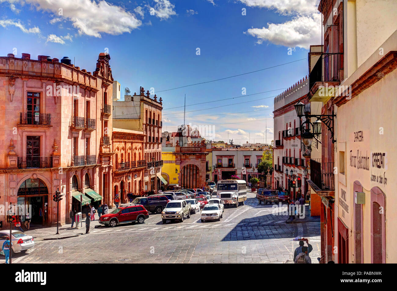 Zacatecas Stadtbild, Mexiko Stockfoto
