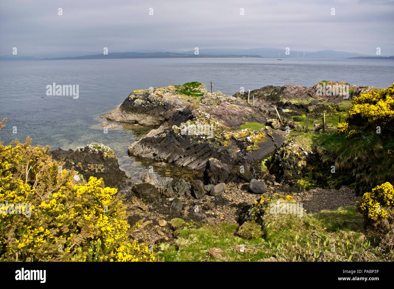 Kilchattan Bay Felsformation Stockfoto