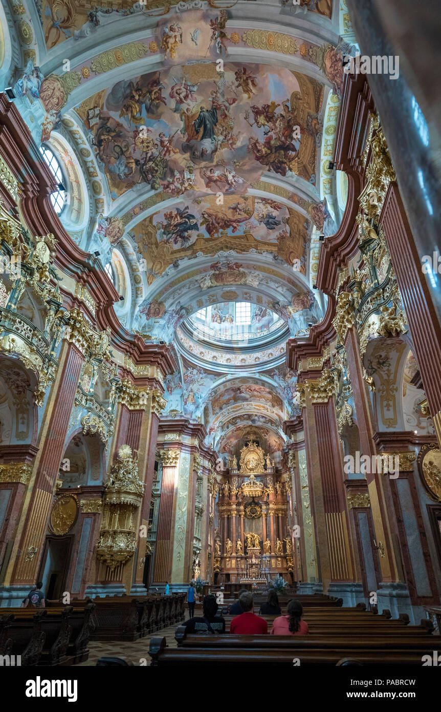 Stift Melk (c 11 C AD&1702-1740) MELK ÖSTERREICH Stockfoto