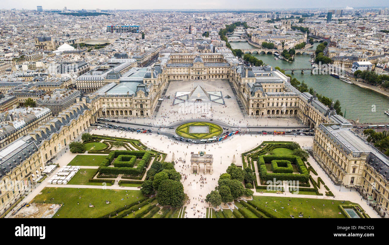 Das Louvre-Museum, Paris, Frankreich Stockfoto