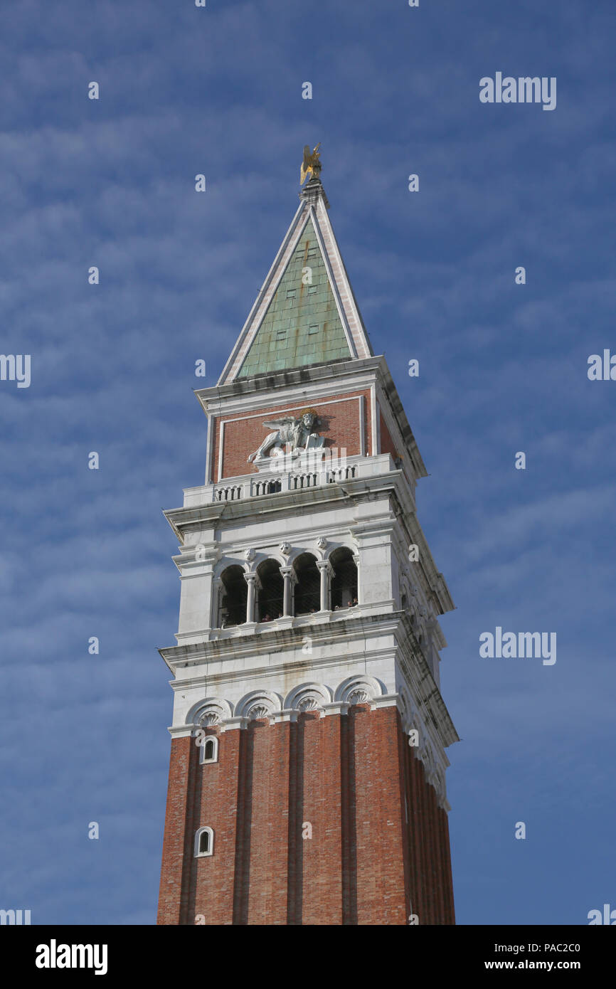 Campanile von San Marco Stockfoto