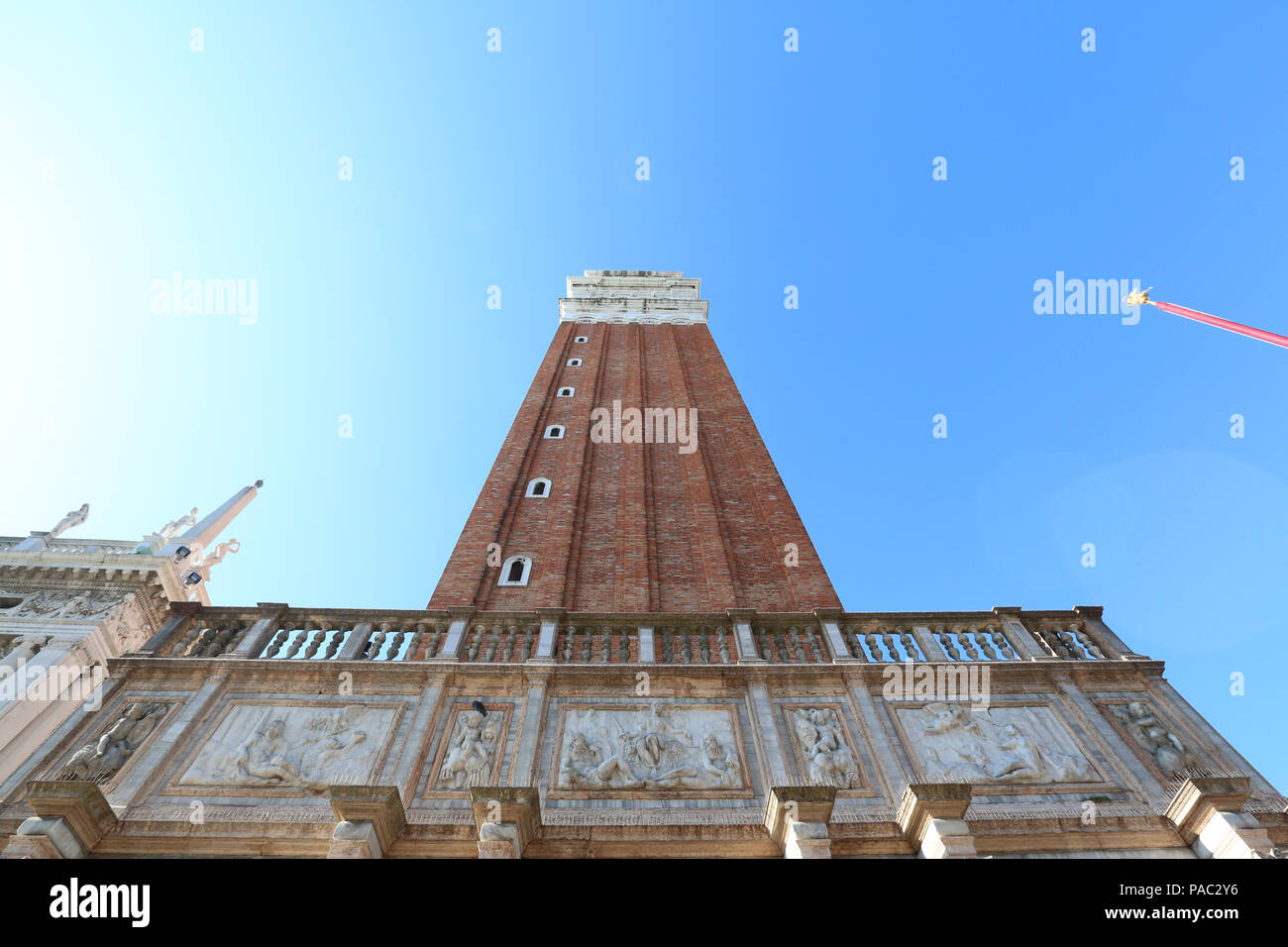 Campanile von San Marco Stockfoto