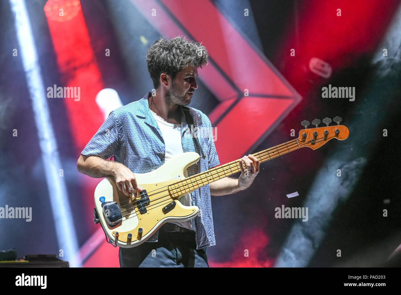 Dublin, Irland. 21. Juli 2018. Graham Knox von Nuria gesehen bei Dublin 3 Arena. Die Koronen live zu einem Ausverkauft 3 Arena in Dublin, Irland. Credit: Ben Ryan/SOPA Images/ZUMA Draht/Alamy leben Nachrichten Stockfoto