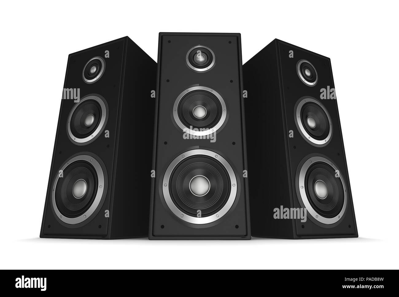 Lautsprecher Konzept 3D-Bild Stockfoto