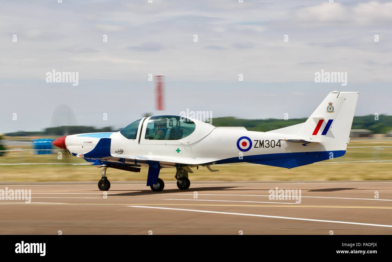 Grob G 120 TP ist ein zwei Sitzen Ausbildung und aerobatic Flugzeug mit einer Carbon Composite Flugzeugzelle, von Grob Flugzeuge gebaut Stockfoto