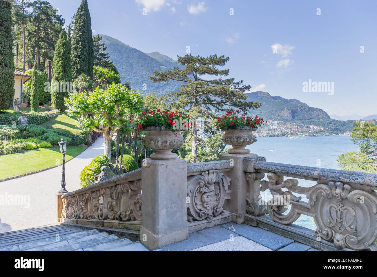 Italien, Lombardei, Comer See-Bezirk. Comer See, Villa del Balbianello Stockfoto