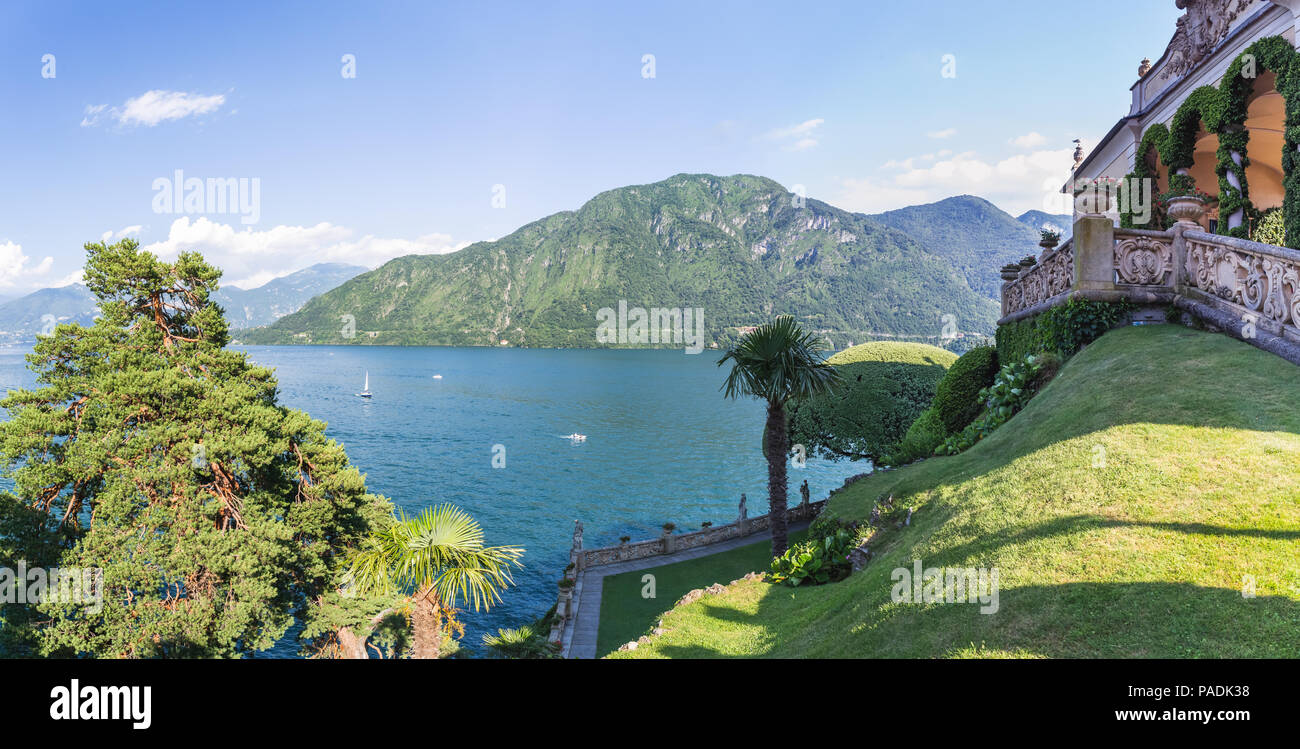 Italien, Lombardei, Comer See-Bezirk. Comer See, Villa del Balbianello Stockfoto
