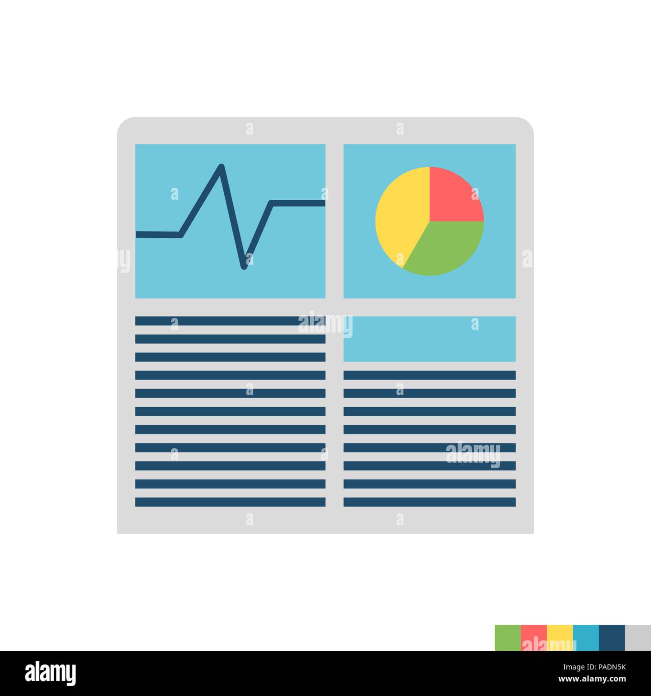 Hash Rate Flachbild Vektor Icon Stock Vektor