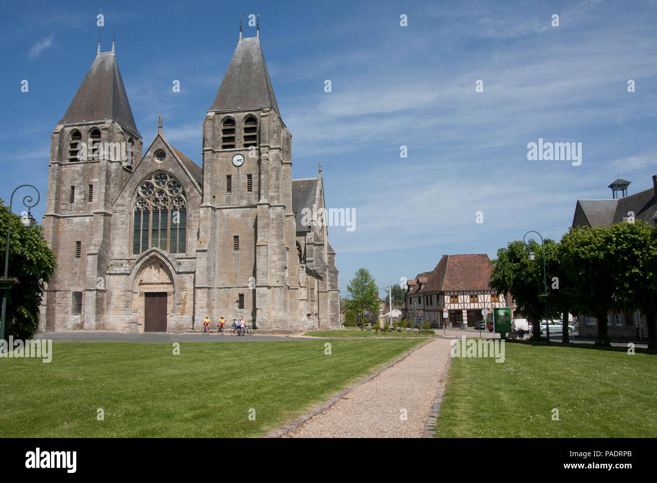 Collégiale Notre-Dame d'Vitry-le-François, Stiftskirche Notre Dame in Ecouis, Eure, Haute Normandie, Normandie, Frankreich Stockfoto