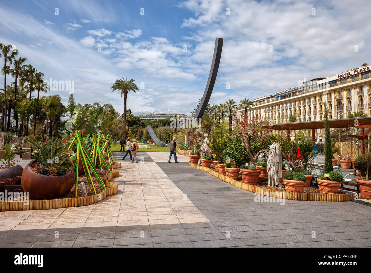 Frankreich, Nizza, Albert I Garten - Jardin Albert 1er, Park im Zentrum der Stadt Stockfoto