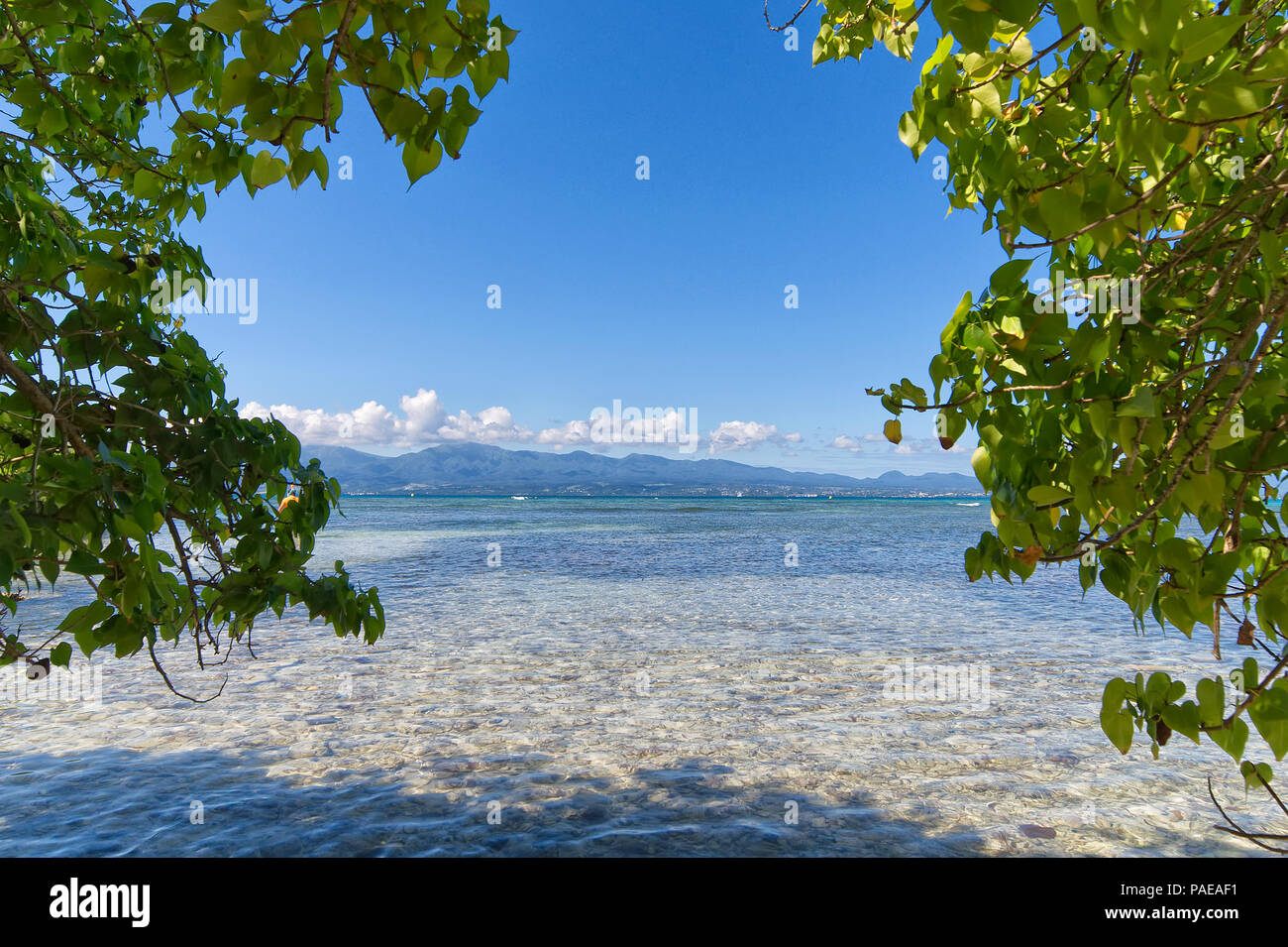 Ilet du Gosier - Gosier Insel - Le Gosier - Guadeloupe-Karibik-Insel Stockfoto