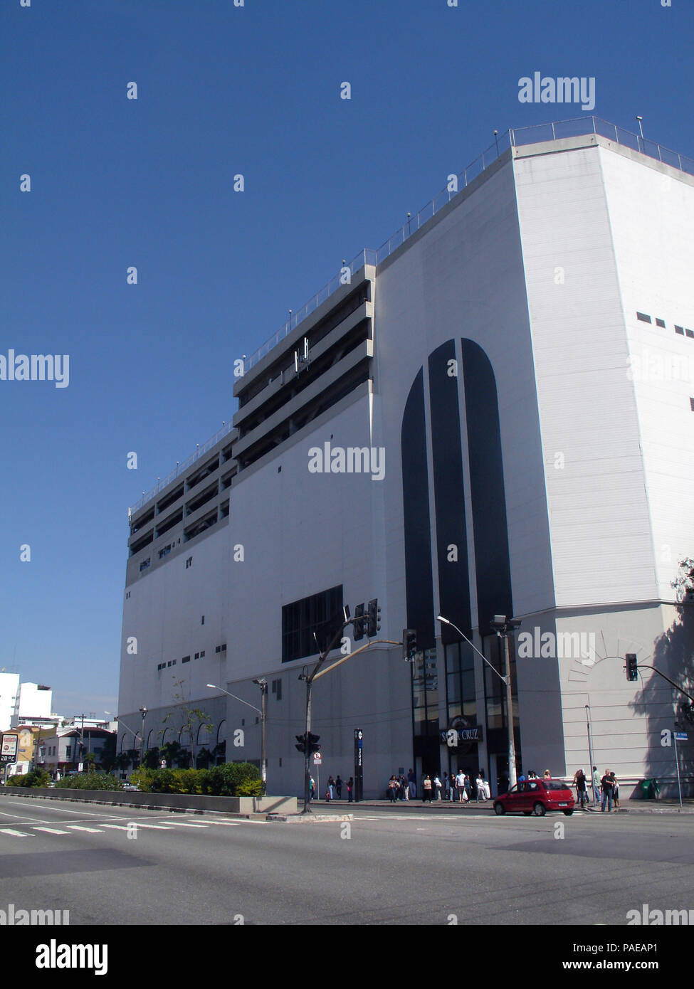 Gebäude, Shopping Metrô Santa Cruz, Santa Cruz, Sao Paulo, Brasilien Stockfoto