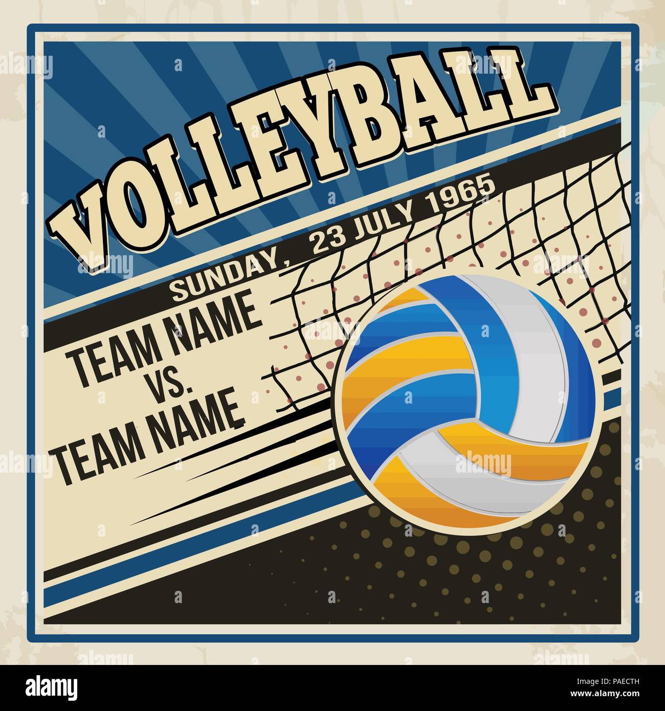 Retro Wasser-gym poster Design. Vintage grunge sport Flyer Konzept, Vektor, Abbildung Stock Vektor