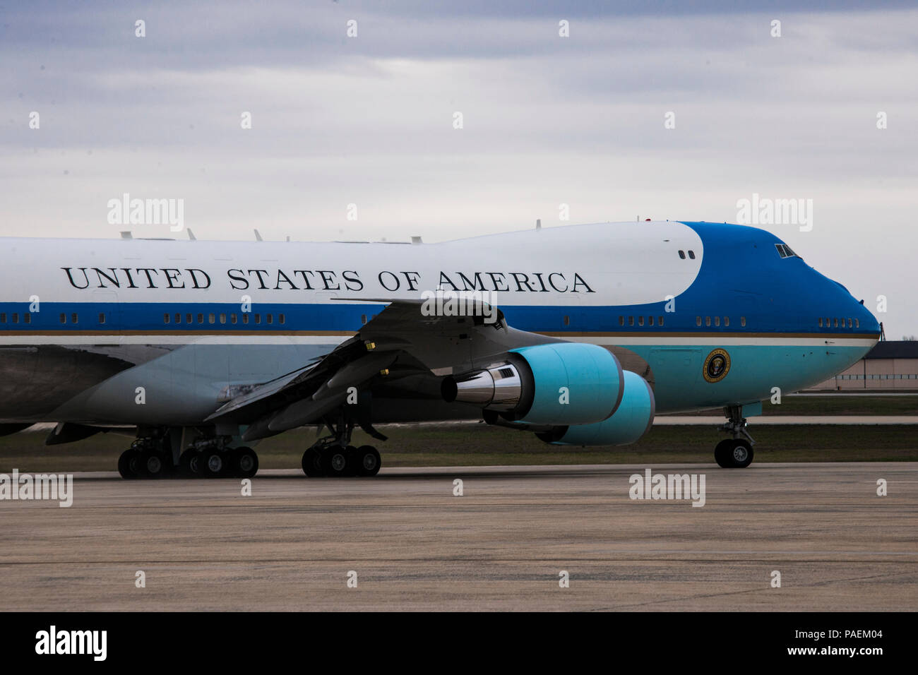 Air Force One fährt Joint Base Andrews, Md., März 20, 2016 Stockfoto August 20, 2020, Joint Base Andrews, Maryland