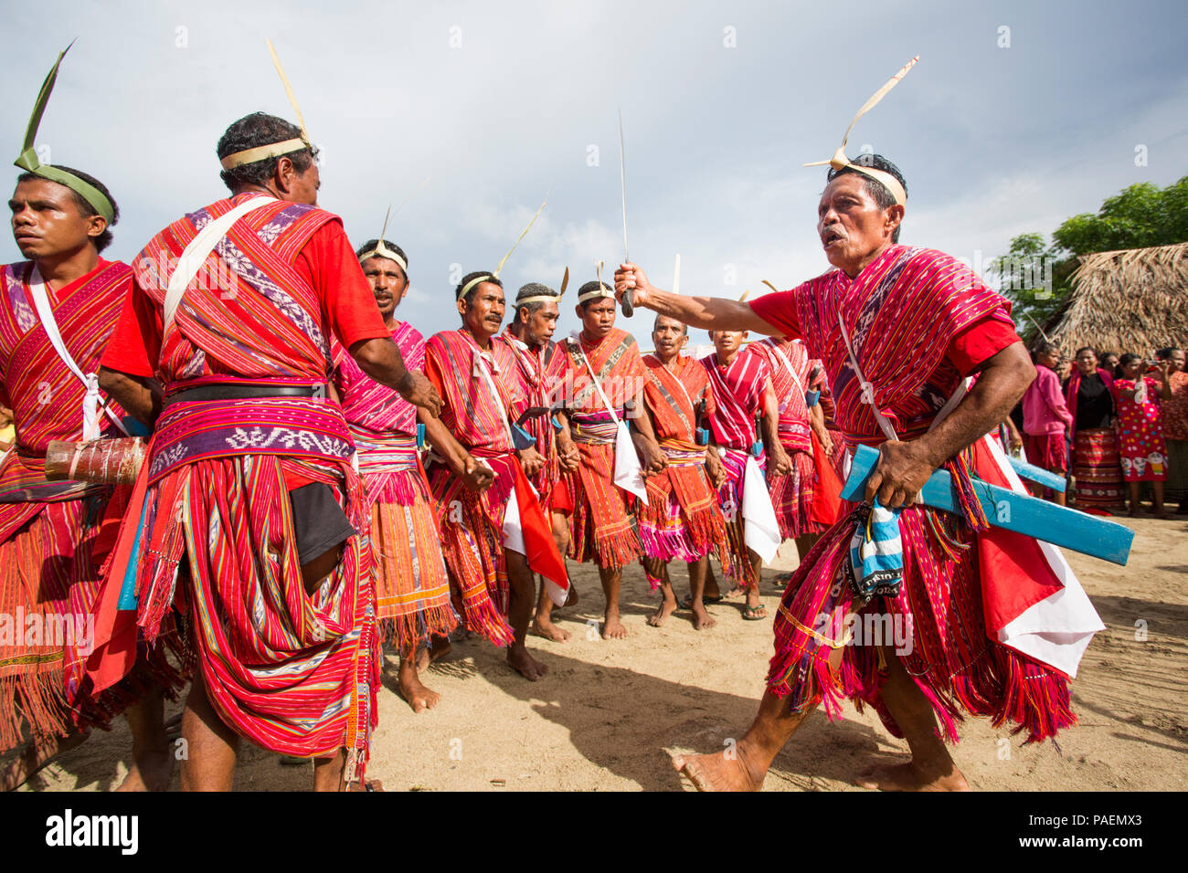 Leti Inseln festliche und den kulturellen Veranstaltungen, Indonesien Stockfoto
