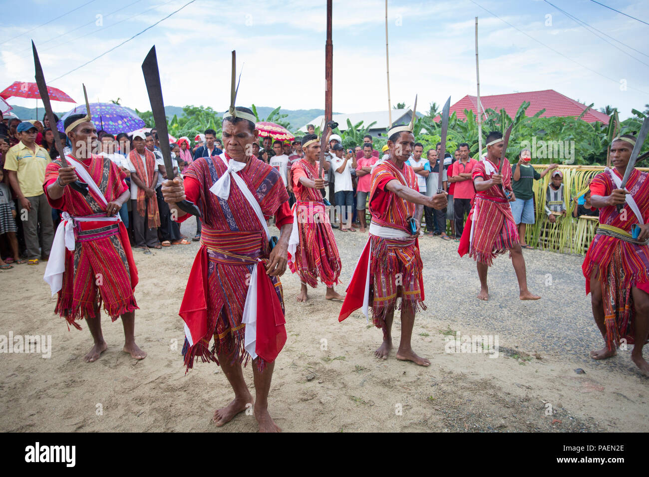 Leti Inseln festliche und den kulturellen Veranstaltungen, Indonesien Stockfoto