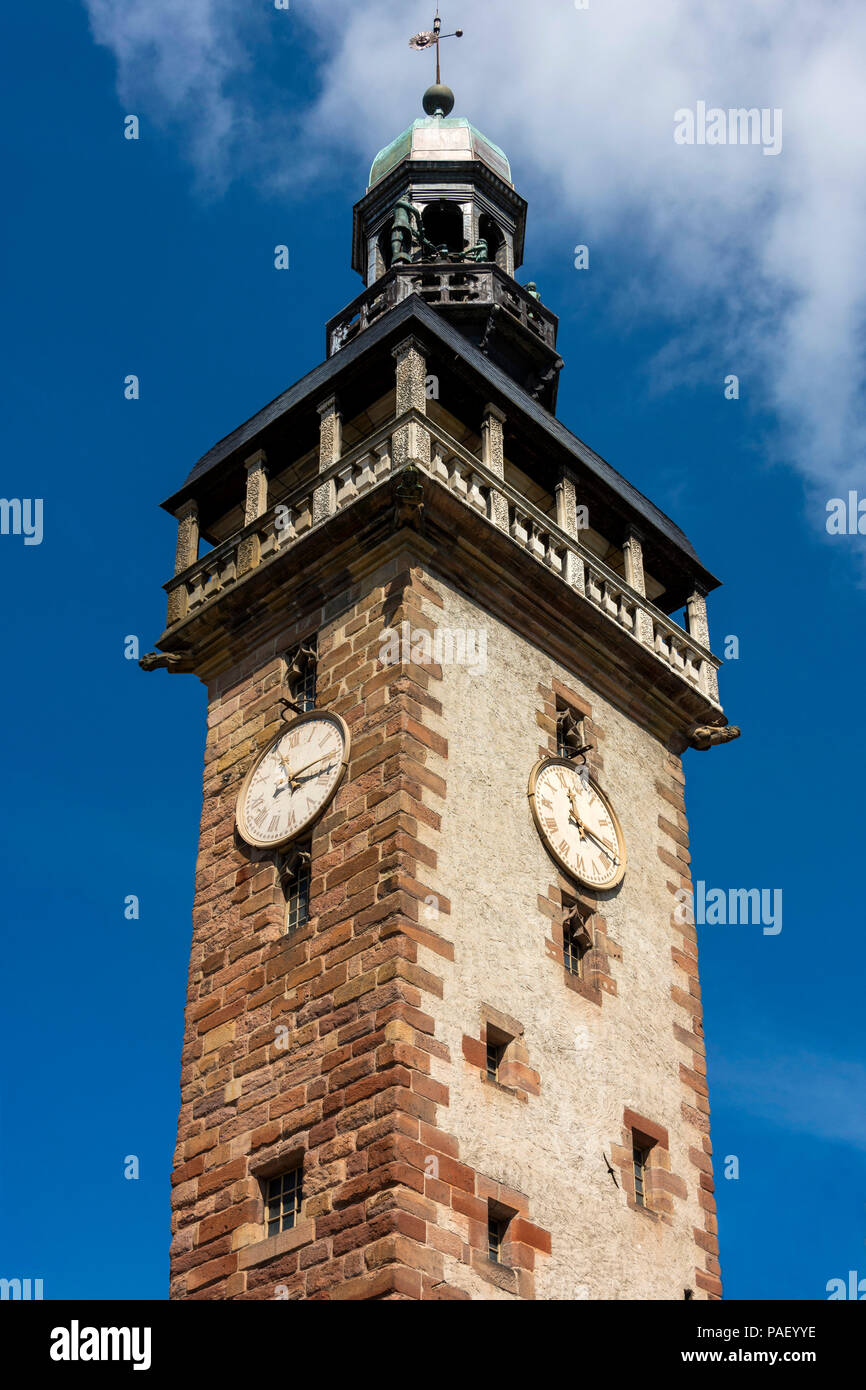 Tour Jacquemart Clock Tower, Moulins, Allier Abteilung, Auvergne-Rh ône-Alpes, Frankreich Stockfoto