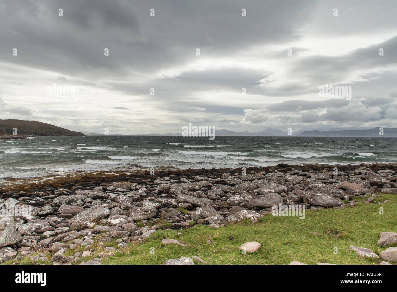 Felsigen Strand in Schottland Stockfoto