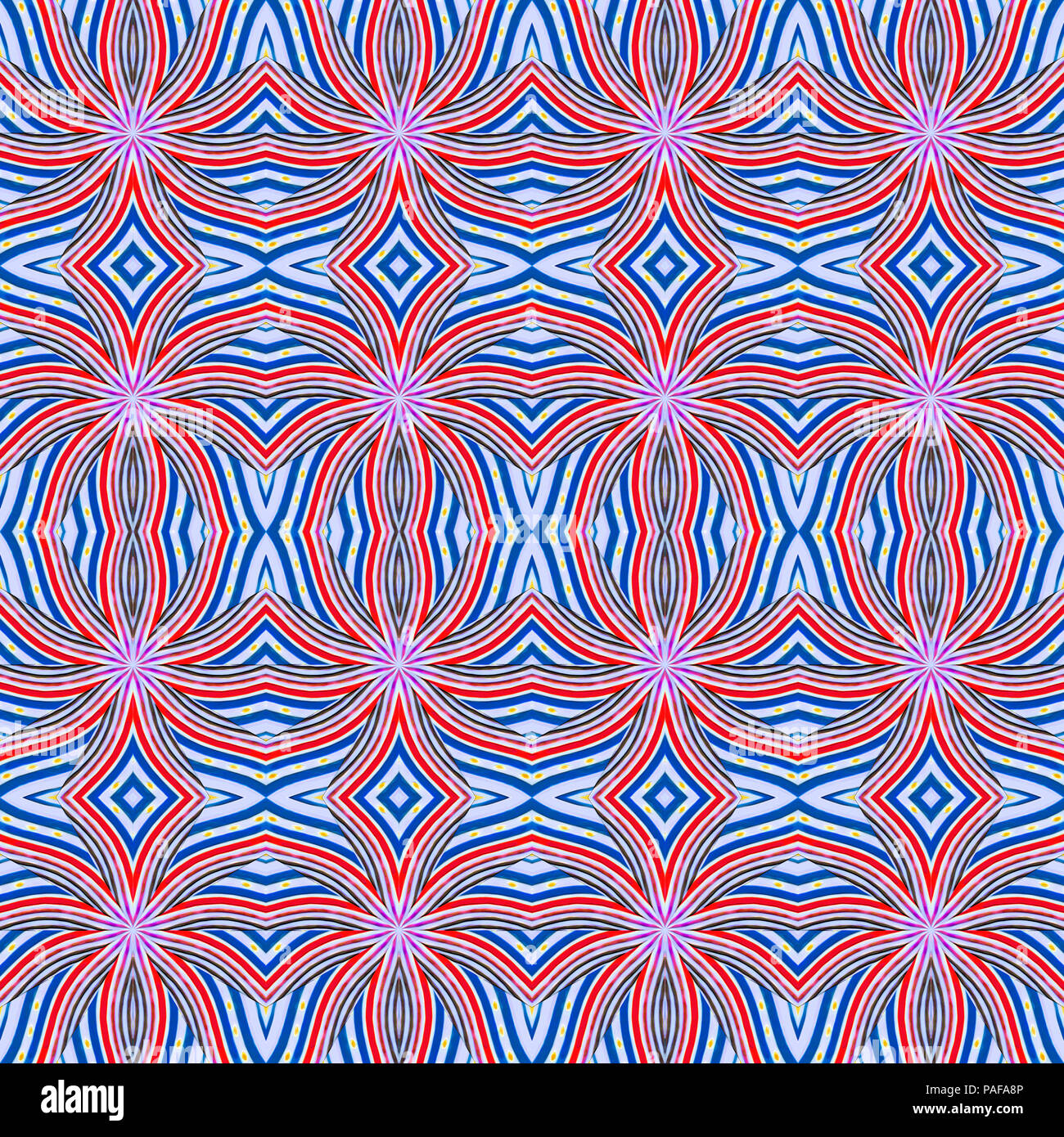 Digitalen stil Technik Moderne abstrakte geometrische ethnischen oder Tribal Style nahtlose Muster in gemischten Farben Stockfoto