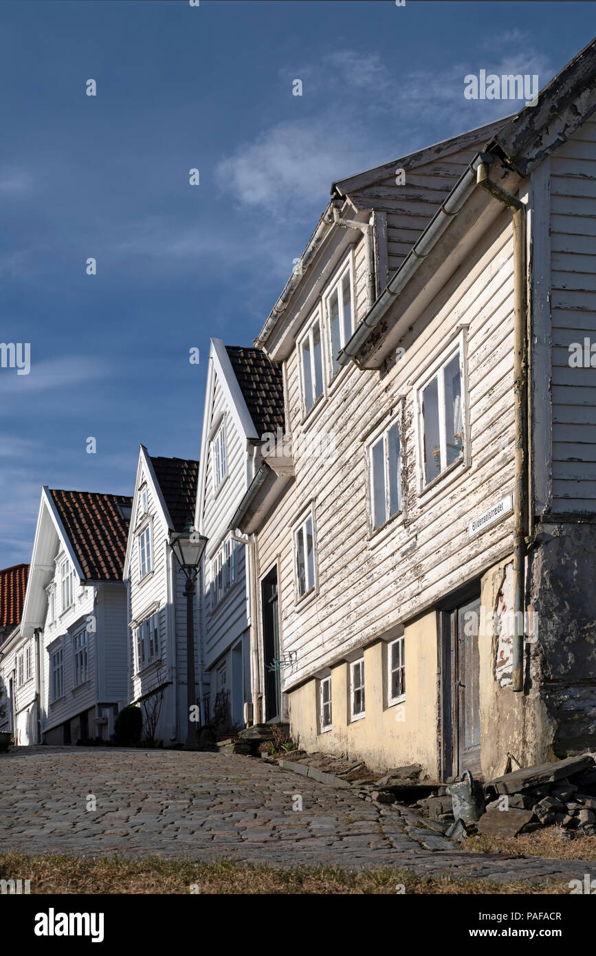 Häuser in Stavanger, Norwegen Stockfoto