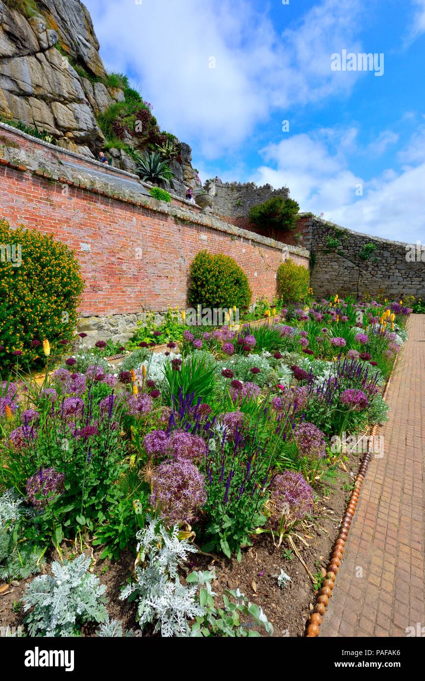 St Michael's Mount, Gärten Karrek Loos yn Koos, Marazion, Cornwall, England, Großbritannien Stockfoto