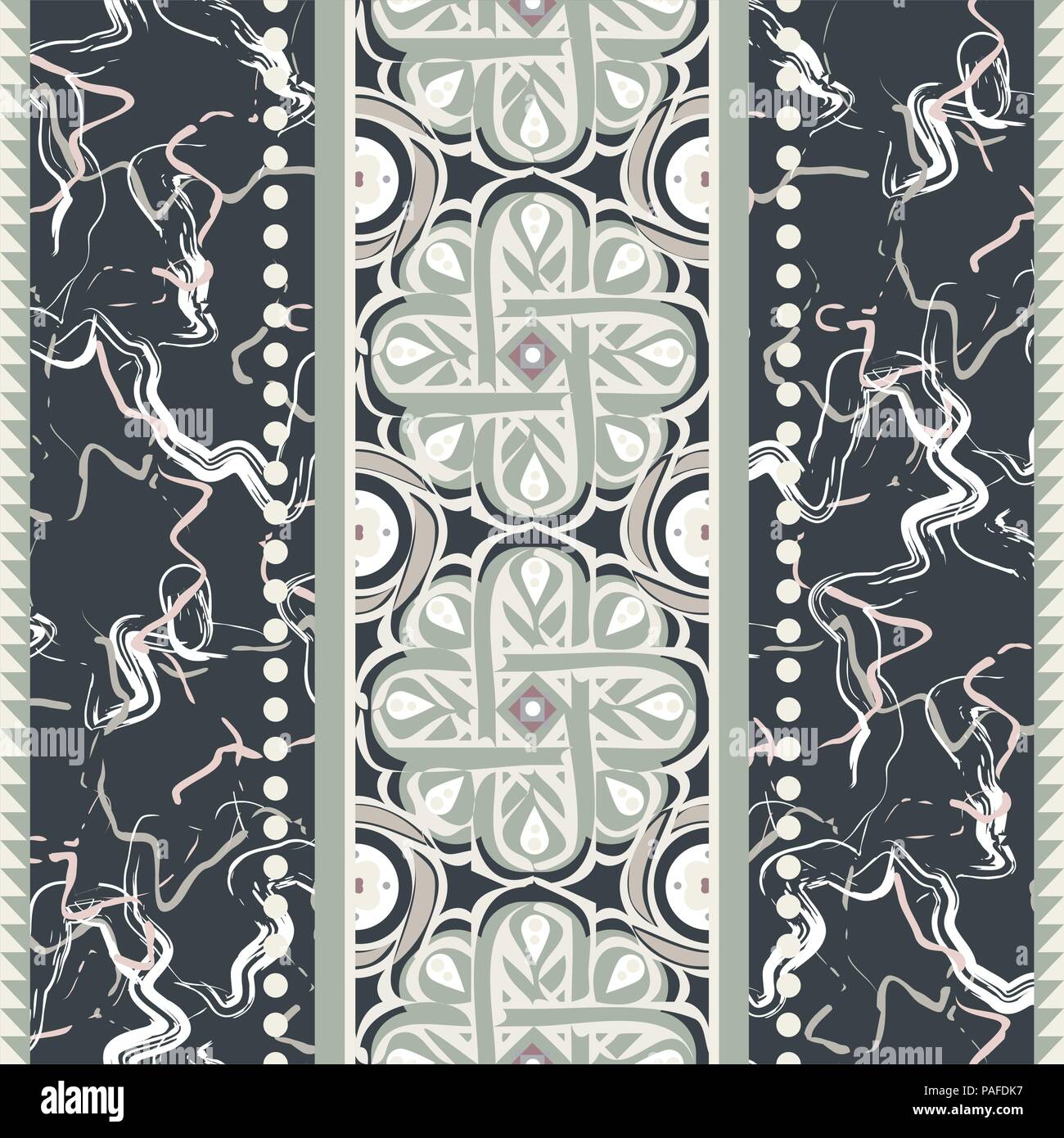Vintage Keramik nahtlose Design Vector. Stock Vektor