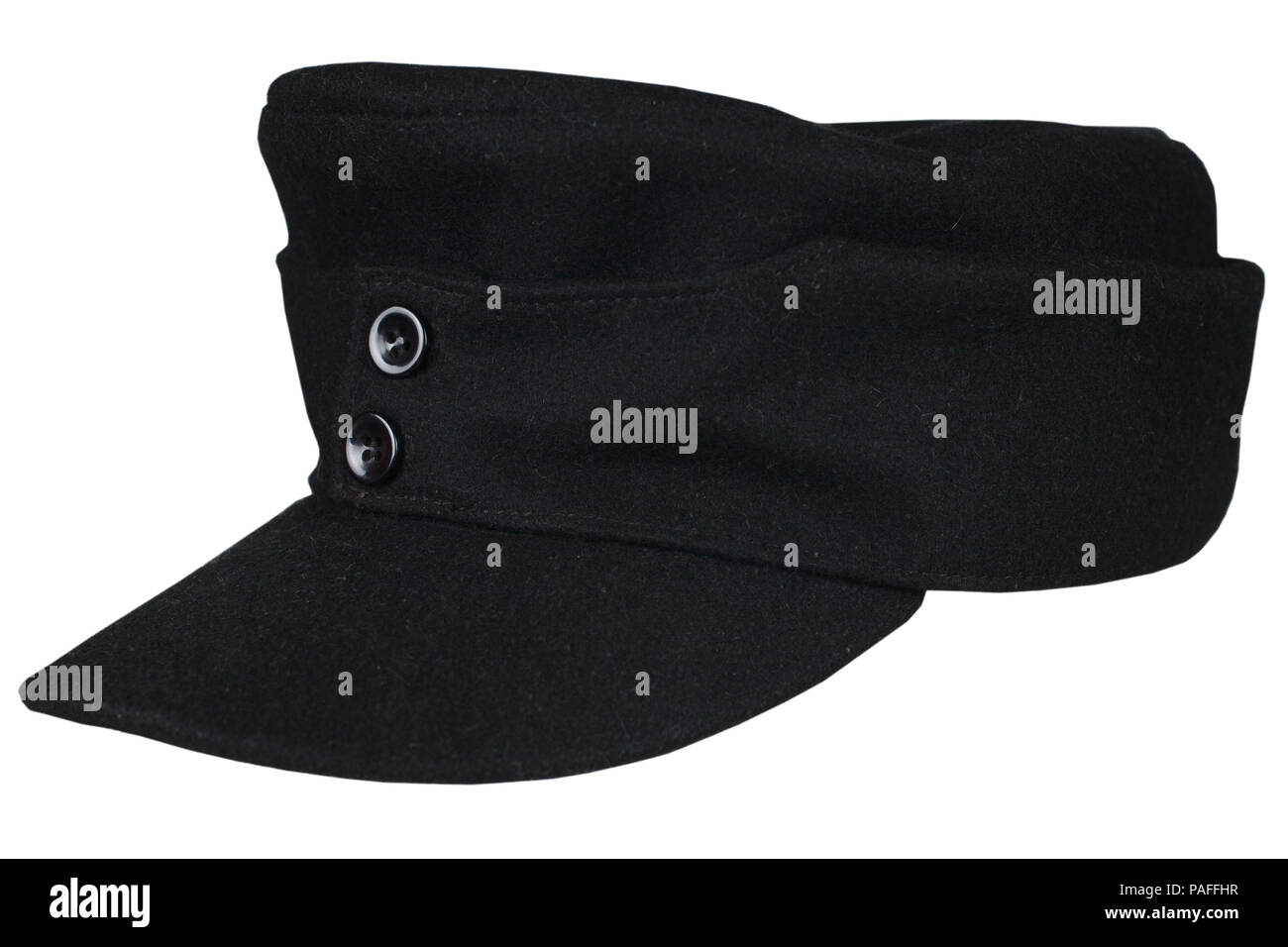 Bundeswehr tank Crew schwarz kepi Weltkrieg Stockfoto