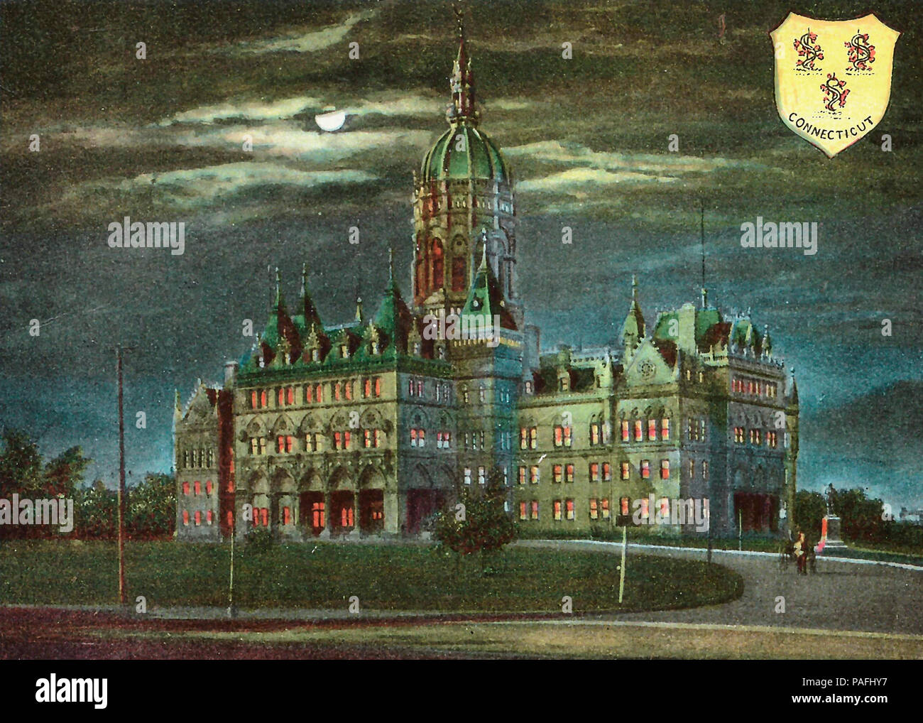State Capitol, Hartford, Connecticut, um 1910 Stockfoto
