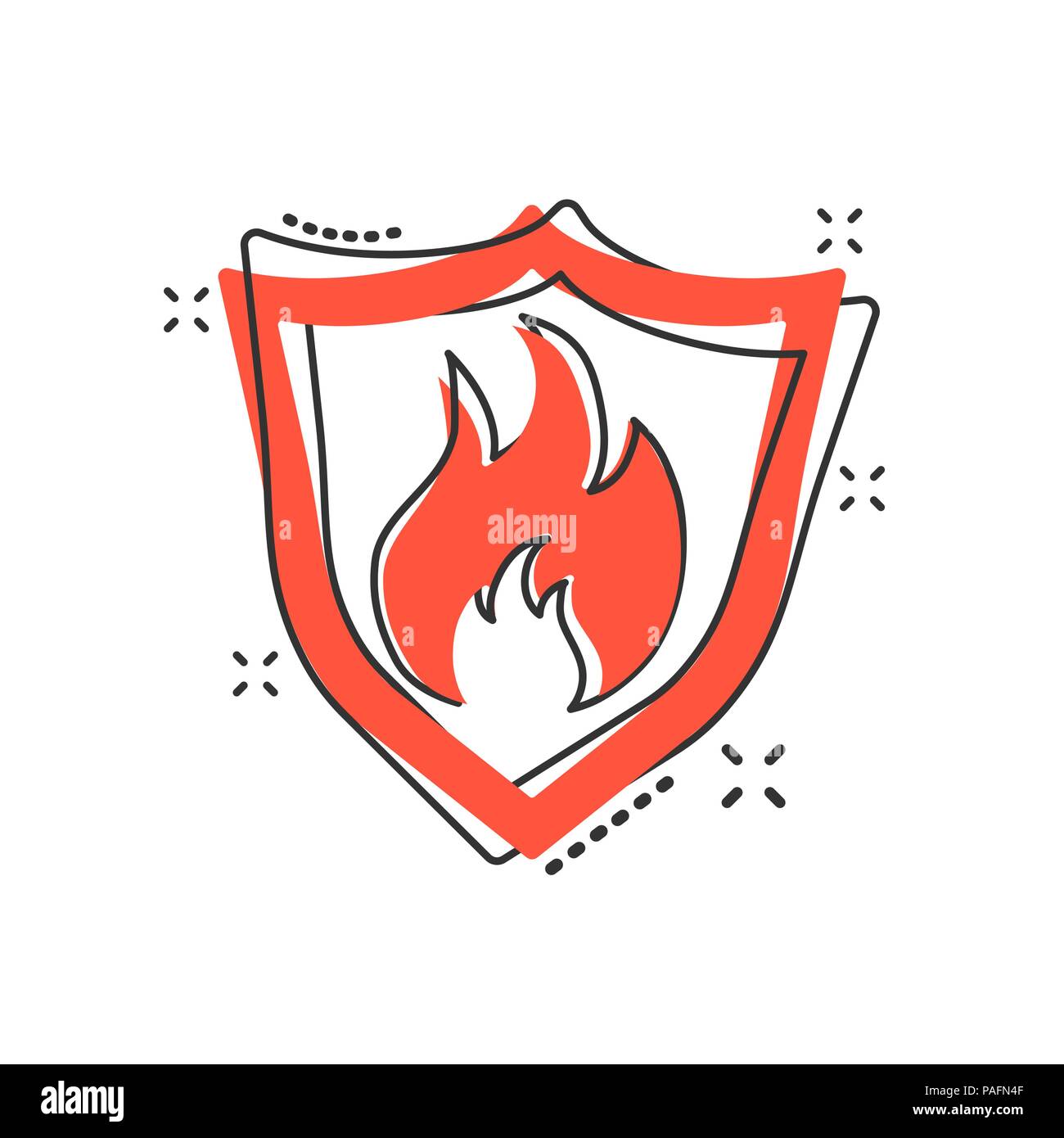 Vektor Cartoon Brand Warnschild Schild Symbol Im Comic Stil Flammschutz Zeichen Abbildung Piktogramm Feuer Splash Wirkung Konzept Stock Vektorgrafik Alamy