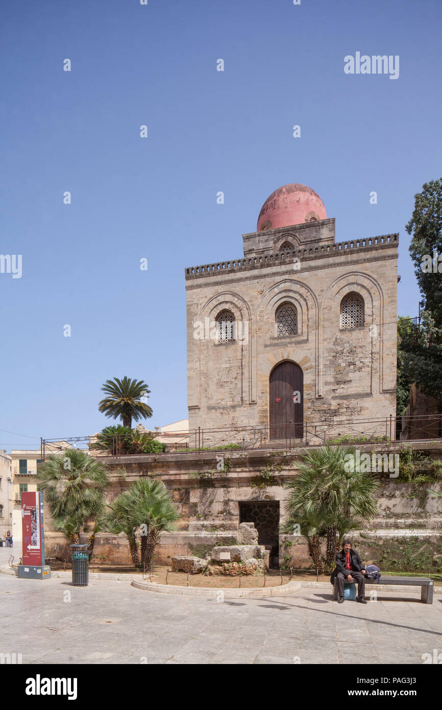 San Cataldo Kirche, Palermo, Sizilien, Italien, Europa I San Cataldo Kirche, Palermo, Sizilien, Italien, Europa Stockfoto