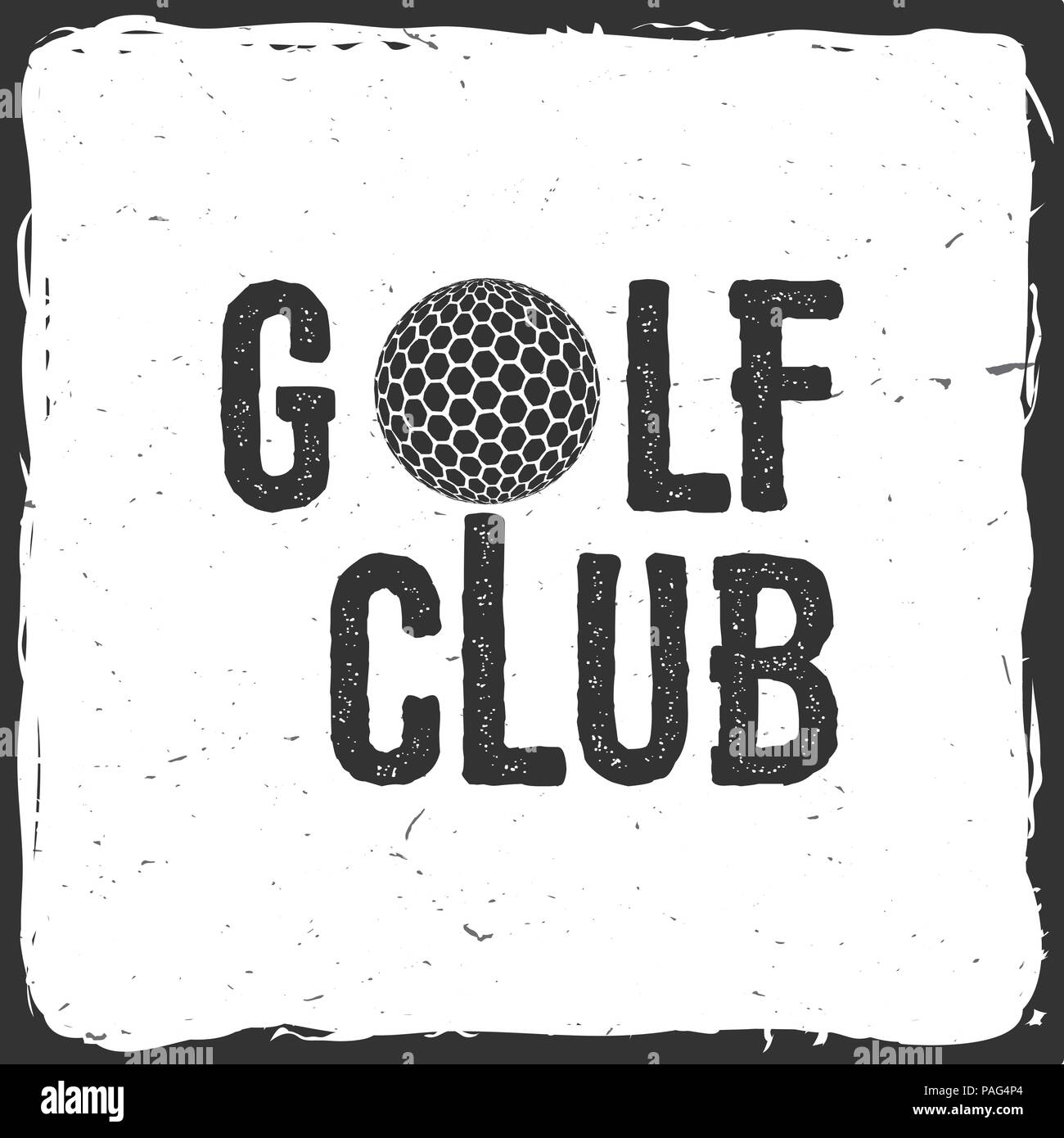 Golf Club. Vector Illustration. Konzept für T-Shirt, Druck, Siegel oder Stempel. Typografie design-Vektor. Stock Vektor