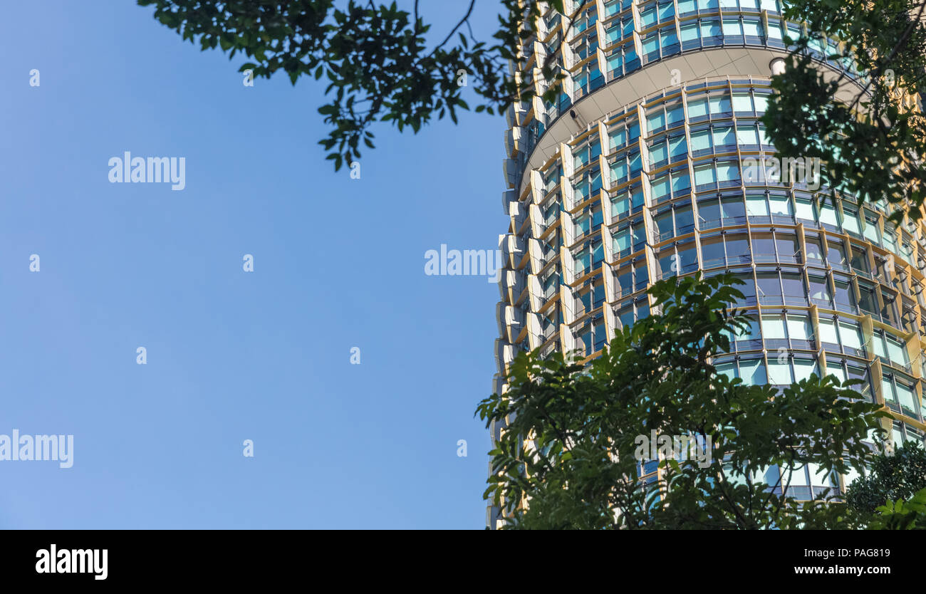 Green Buildings in Barangaroo. Die drei Türme in Barangaroo in Sydney sind alle 6 Sterne grün bewertet. Stockfoto