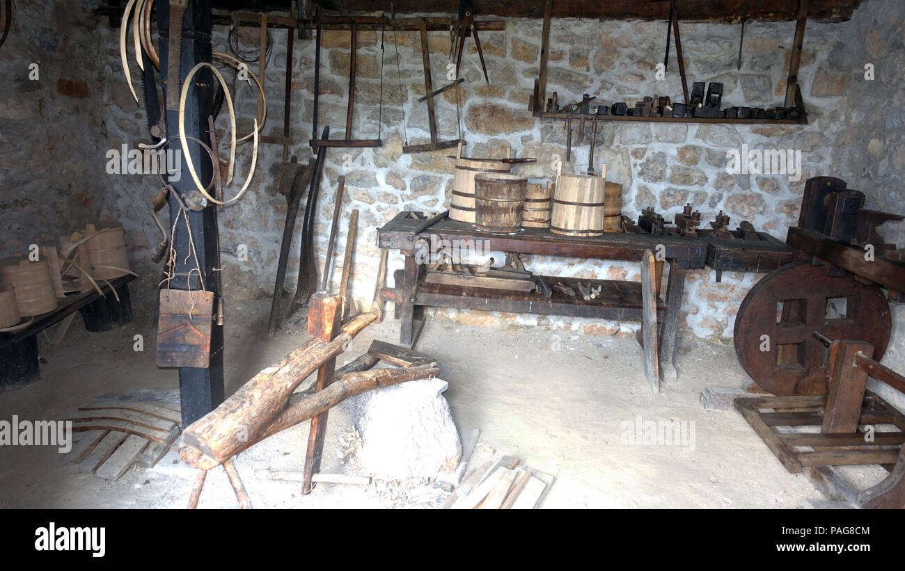 Dorf Sirogojno, Zlatibor region, westliche Balkanstaaten Serbien Europa Stockfoto