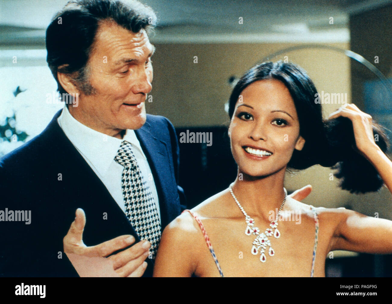 Eva Nera, alias: Nackte Eva, Italien 1976, Regie: Joe D'Amato, Darsteller: Jack Palance, Laura Gemser Stockfoto