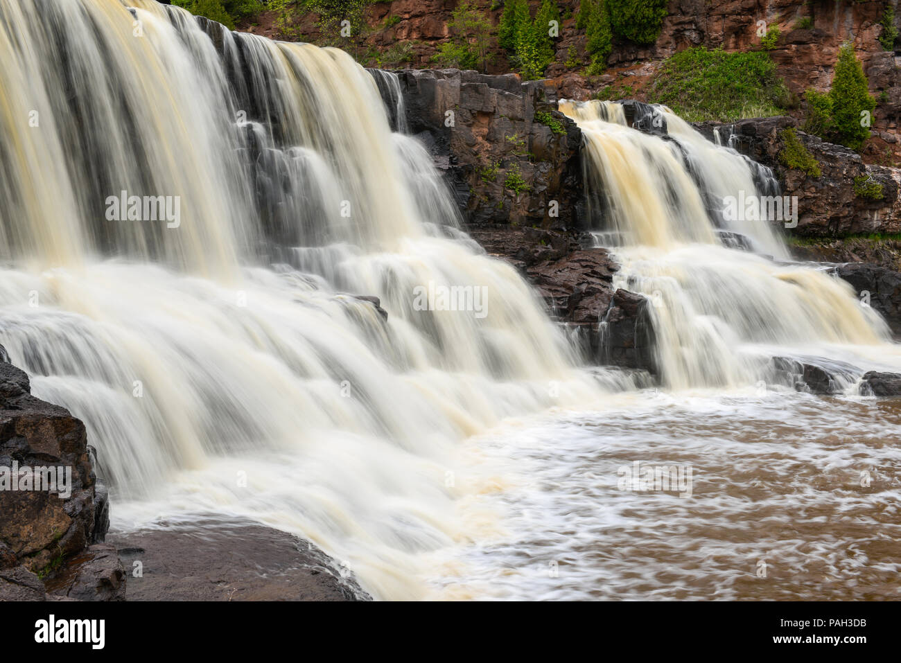 Stachelbeere Wasserfälle, Stachelbeere Falls State Park, MN, USA, durch die Bruce Montagne/Dembinsky Foto Assoc Stockfoto