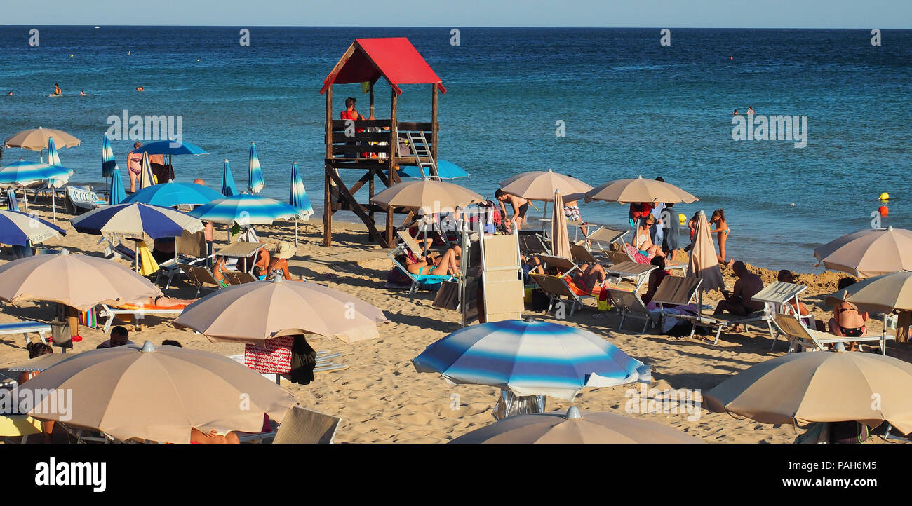 Europa, Italien, Apulien, Salento, Malediven del Salento, Lido Marini Stockfoto