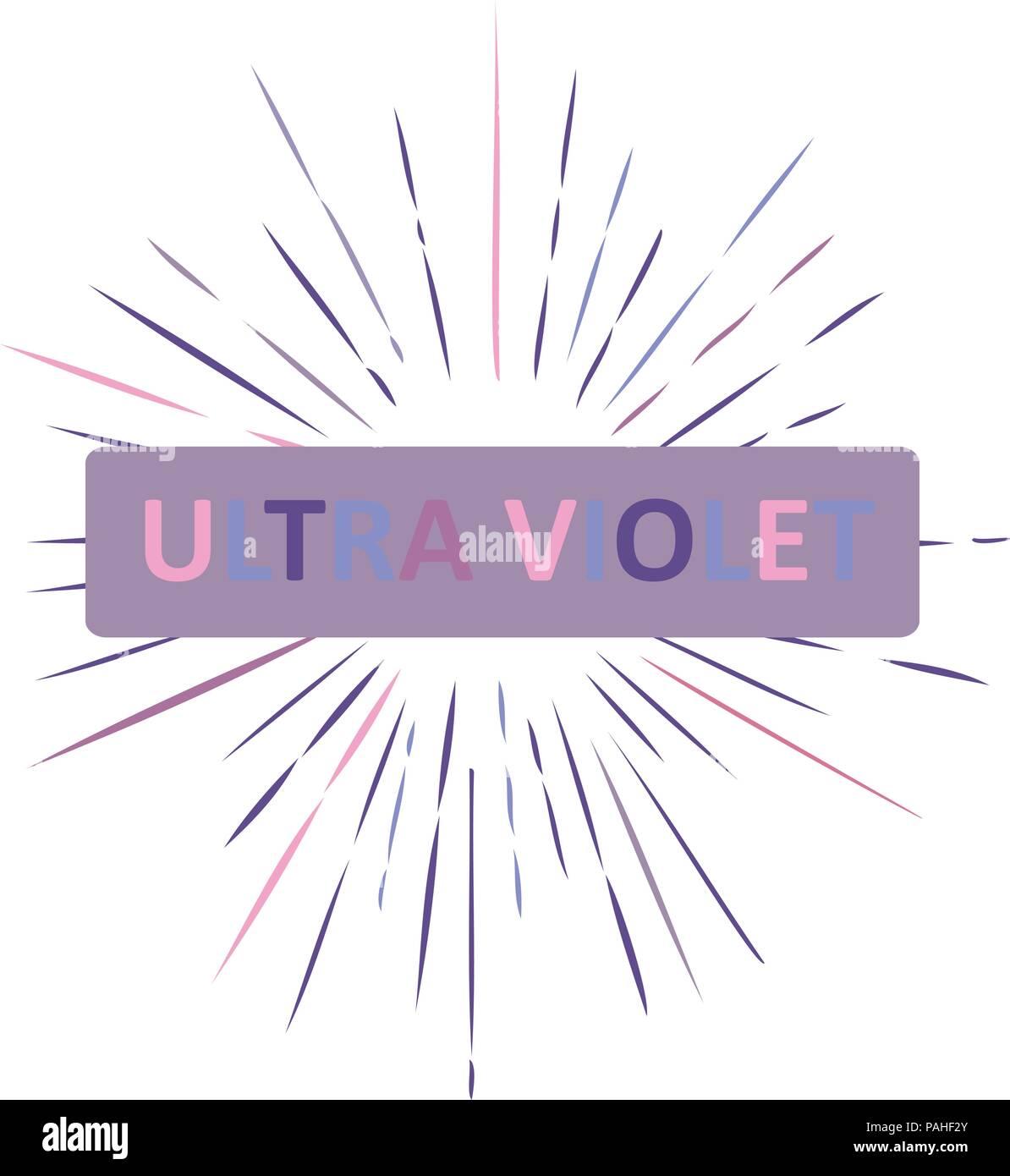 Vector Illustration der ultravioletten Strahlen Abstract background. Stock Vektor