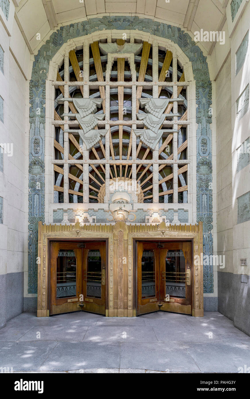 Marine Gebäude, Vancouver, British Columbia, Kanada, Sonntag, 27. Mai 2018. Stockfoto