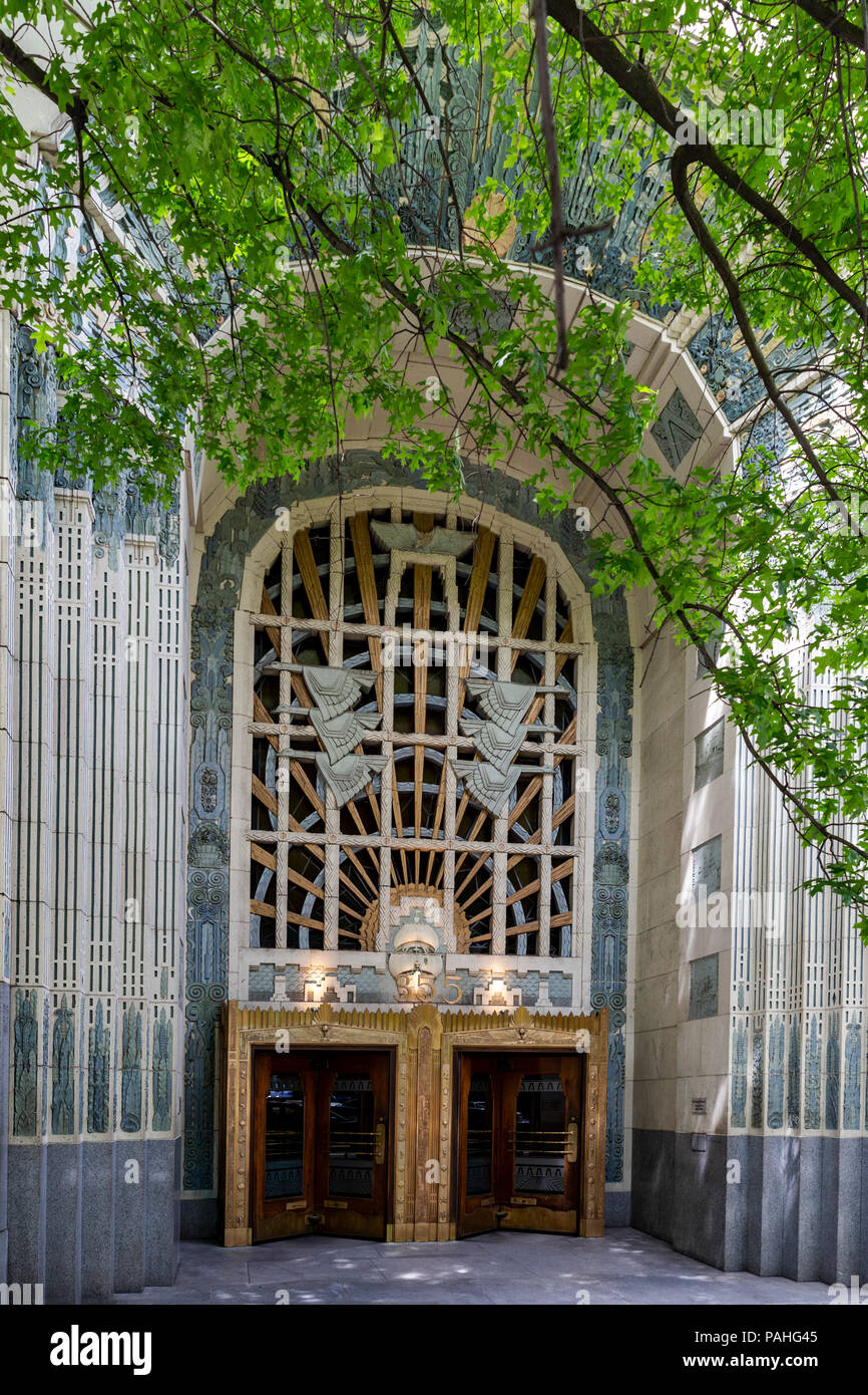 Marine Gebäude, Vancouver, British Columbia, Kanada, Sonntag, 27. Mai 2018. Stockfoto