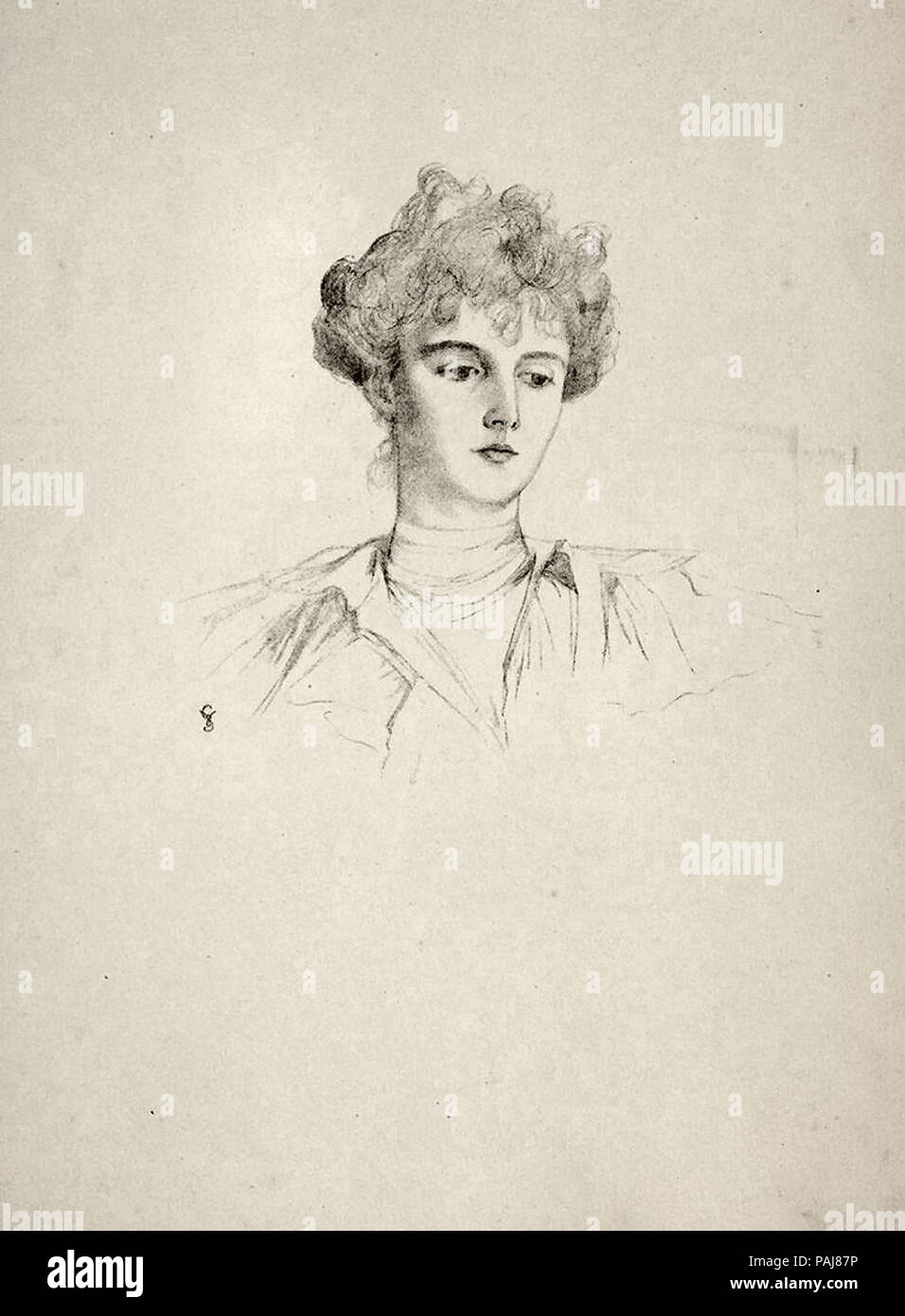 Manieren violett-Lady Helen Vincent danach Viscountess D'Abernon Stockfoto
