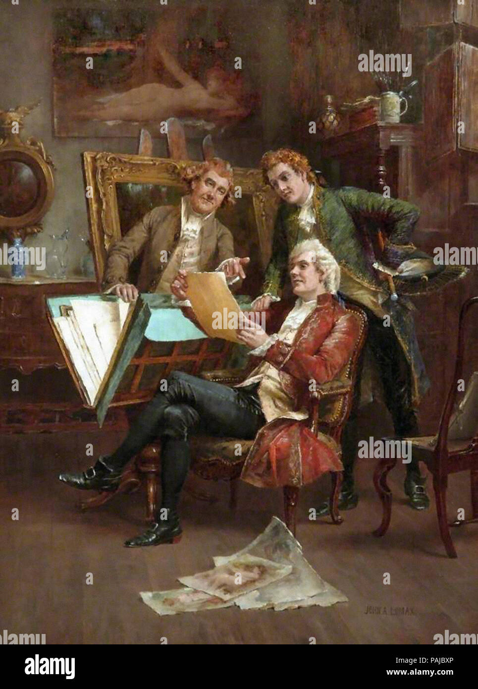 Lomax John Arthur - Skizzen Stockfoto