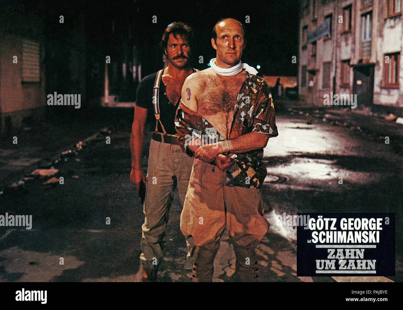 Zahn um Zahn, Deutschland 1985, Regie Hajo Gies, Darsteller Götz Stockfotografie Alamy Zahn um Zahn, Deutschland 1985, Regie Hajo Gies, Darsteller Götz Stockfotografie Alamy