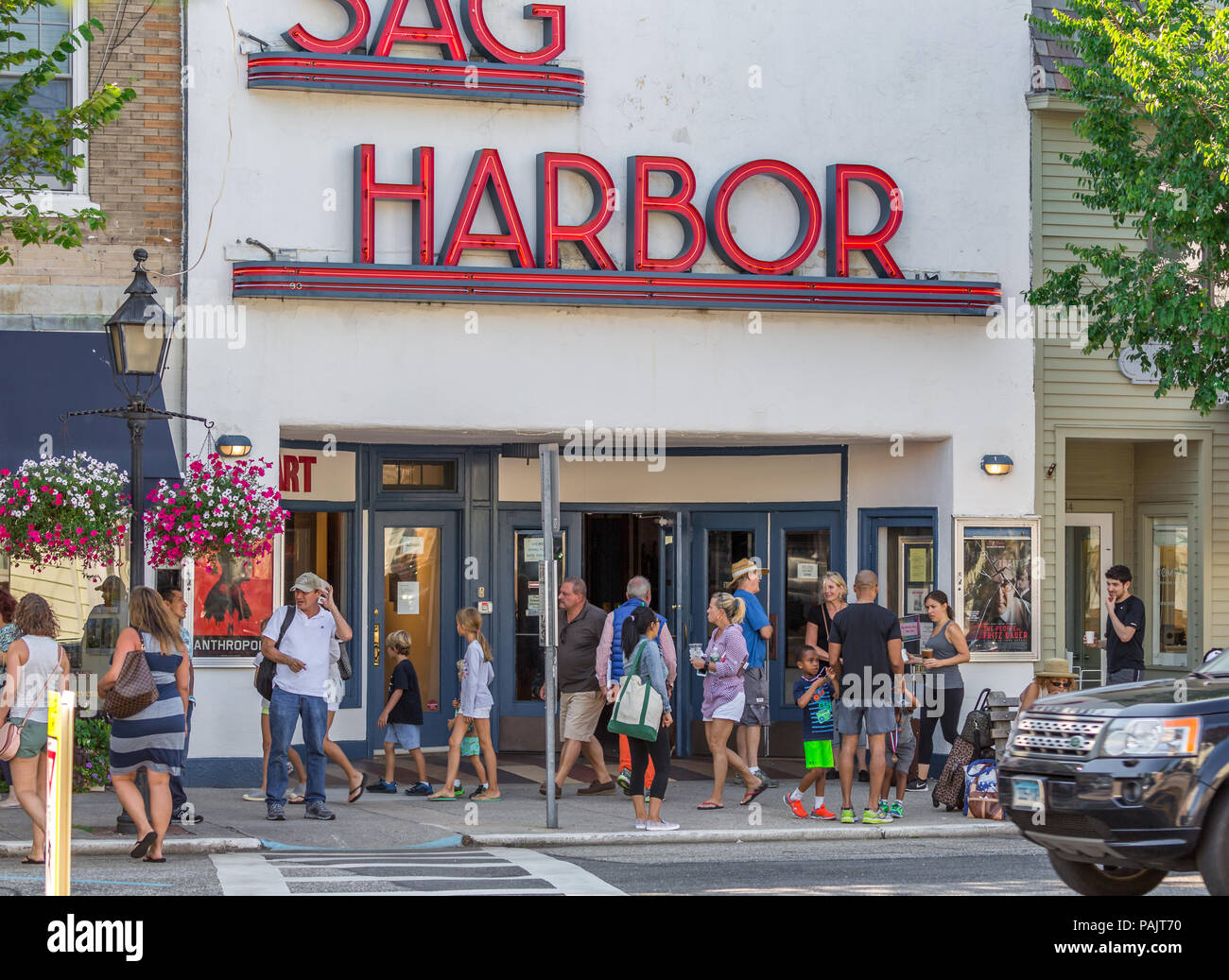 Sag Harbor Movie Theater in Sag Harbor, NY Stockfoto