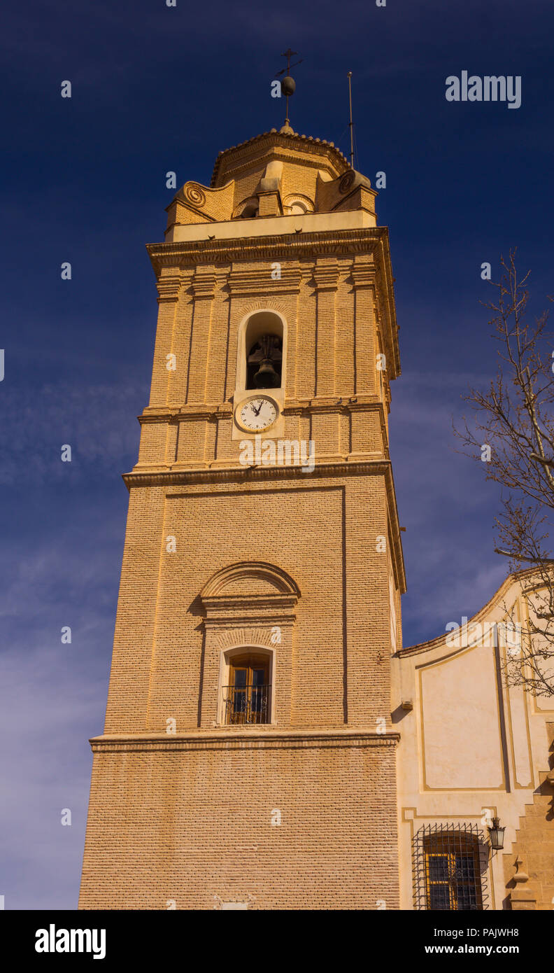 Basílica Menor de Nuestra Señora de las Mercedes, kleine ländliche Stadt in Spanien feiert Semana Santa, Osterparade, Karwoche, Oria Andalucia Spanien Stockfoto