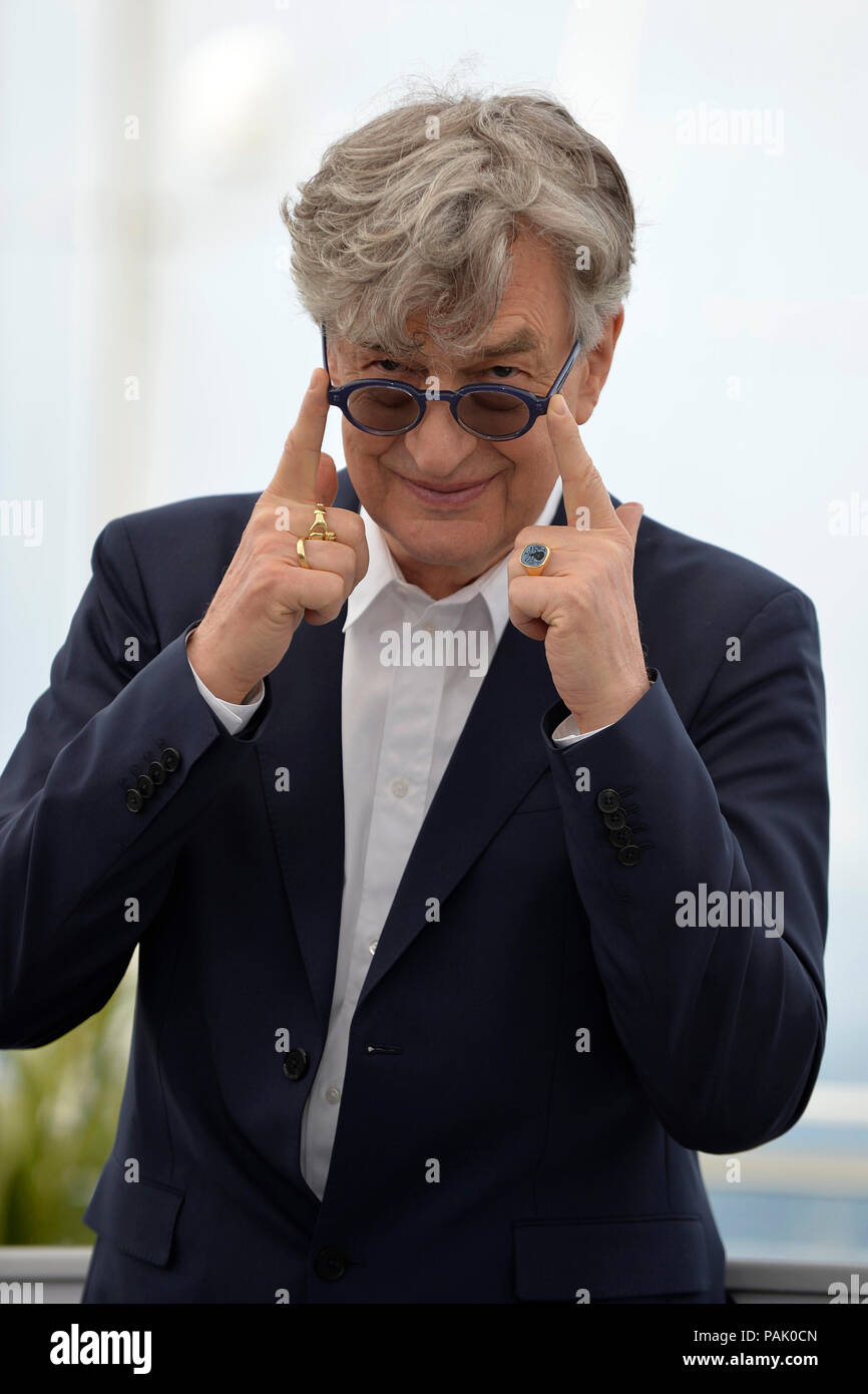 71. Filmfestival von Cannes: Regisseur Wim Wenders, auf 2018/05/13 Stockfoto